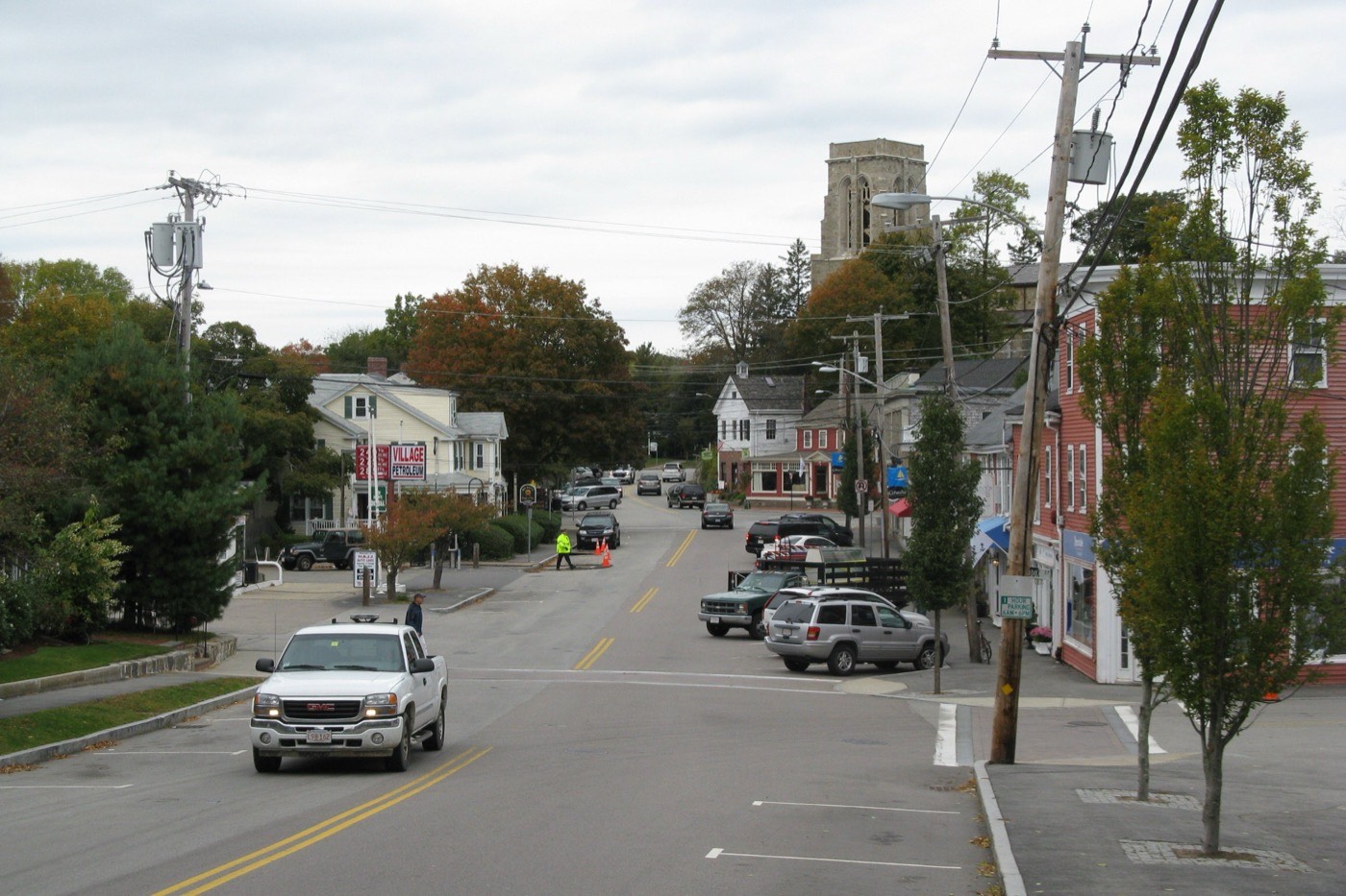 South Main Street in downtown Cohasset, Massachusetts
